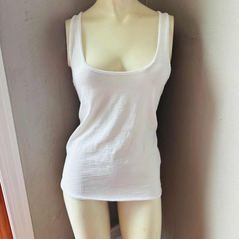 NATION LTD white tank top size small 100% cotton